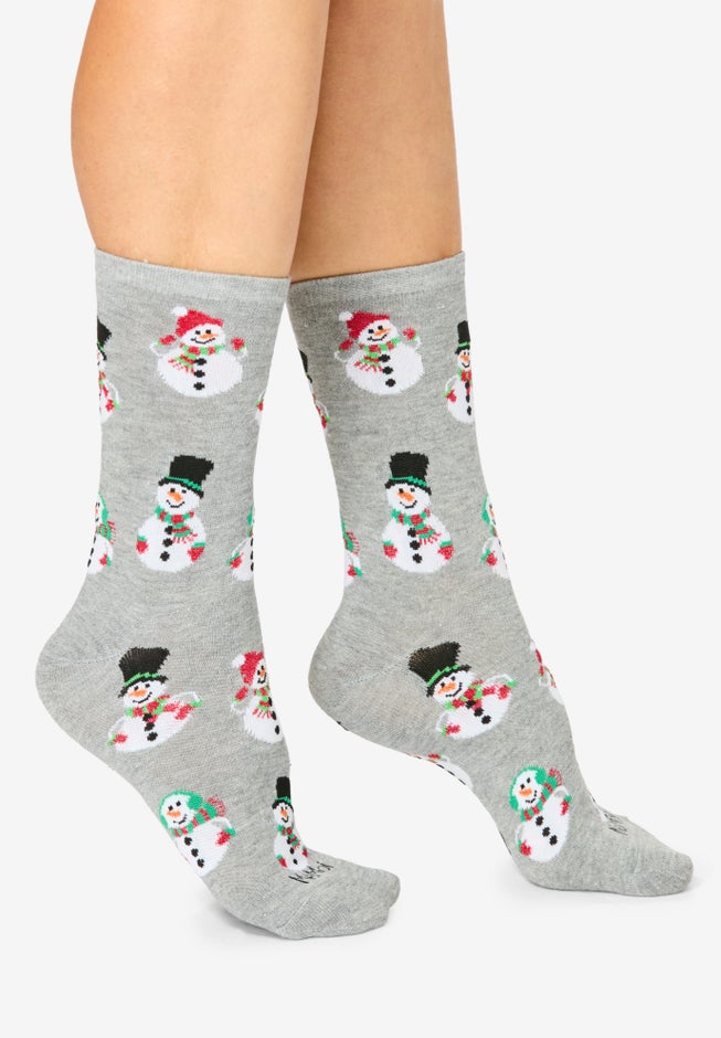 MeMoi&reg; 2-Pack Holiday Crew Socks image number 2