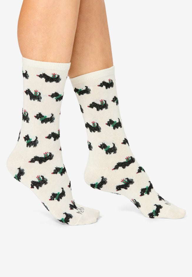 MeMoi&reg; 2-Pack Holiday Crew Socks image number 1