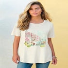 Plus Size Travel Graphic Tee image number null