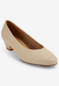 The Vida Leather-Like Slip On Pump