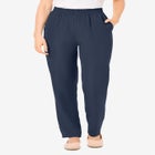 Woven Hassle-Free Pull-On Pants image number null