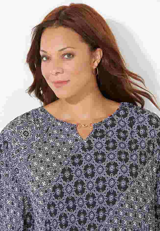 Affinity Chain Pleated Blouse image number 3