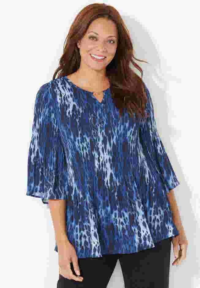 Affinity Chain Pleated Blouse image number 0