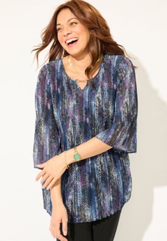 Affinity Chain Pleated Blouse
