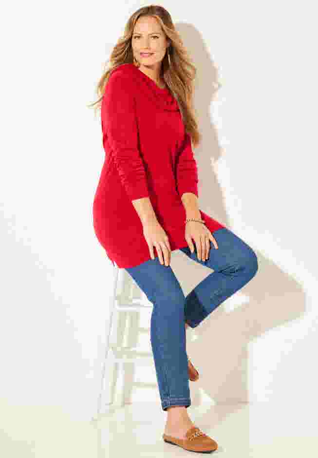 Cashmiracle™ Cowlneck Sweater image number 2