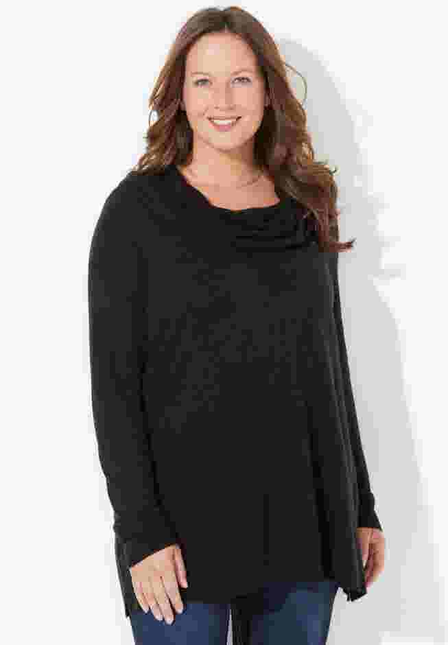 Cashmiracle™ Cowlneck Sweater image number 0