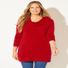 Cashmiracle™ Cowlneck Sweater image number null