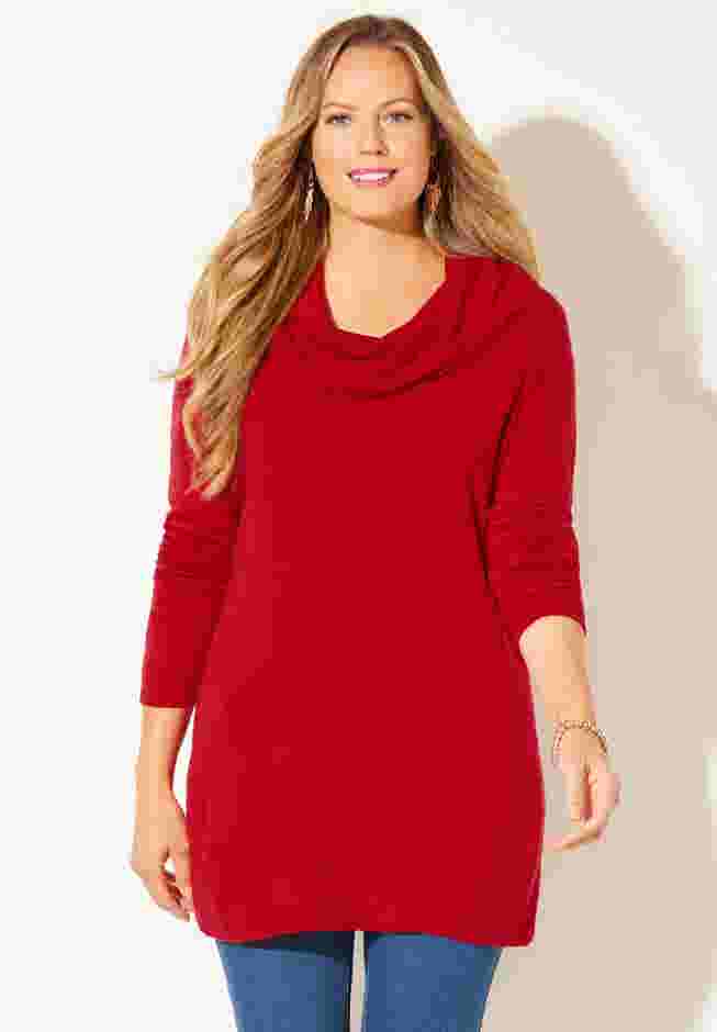 Cashmiracle™ Cowlneck Sweater image number 0