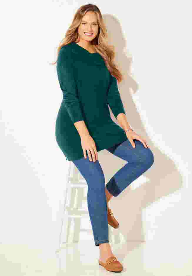Cashmiracle™ Cowlneck Sweater image number 0