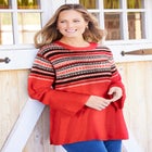Fair Isle Pullover Sweater image number 1