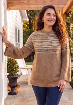 Fair Isle Pullover Sweater