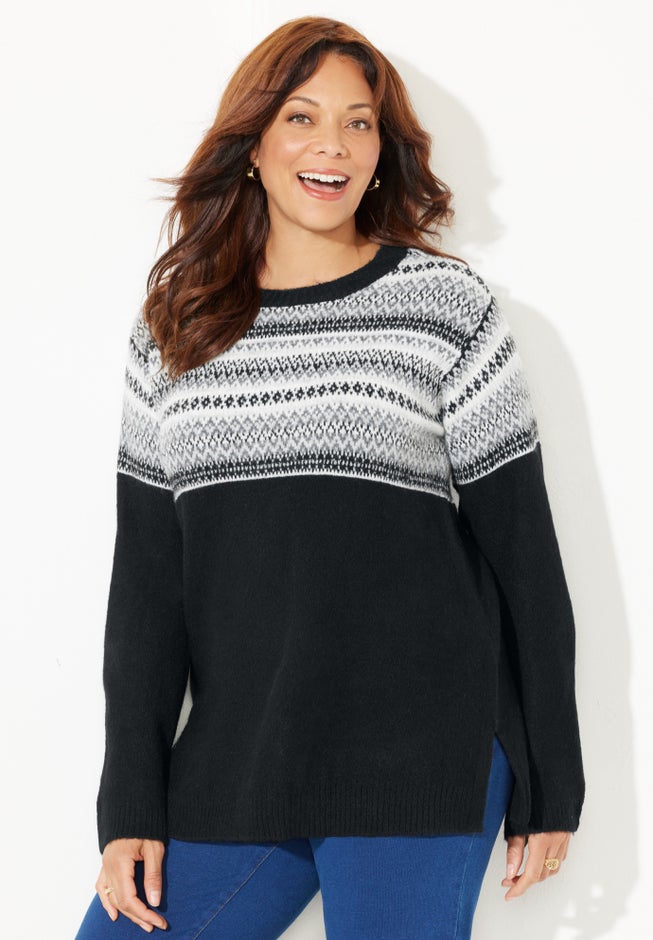Fair Isle Pullover Sweater image number 0