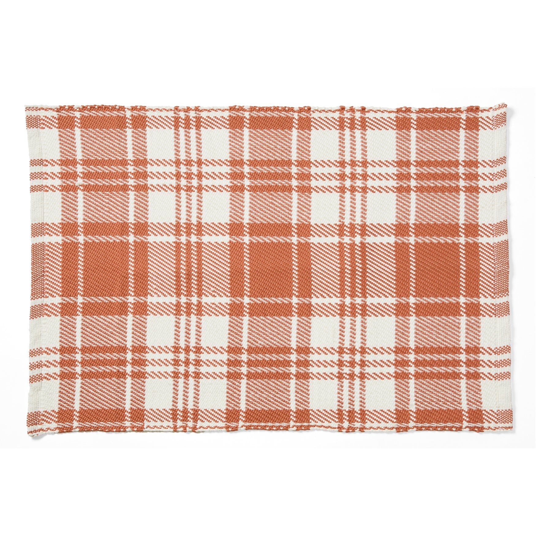 Handwoven Plaid Indoor/Outdoor Layering Rug image number 2