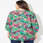 V-Neck Angel Sleeve Blouse image number null