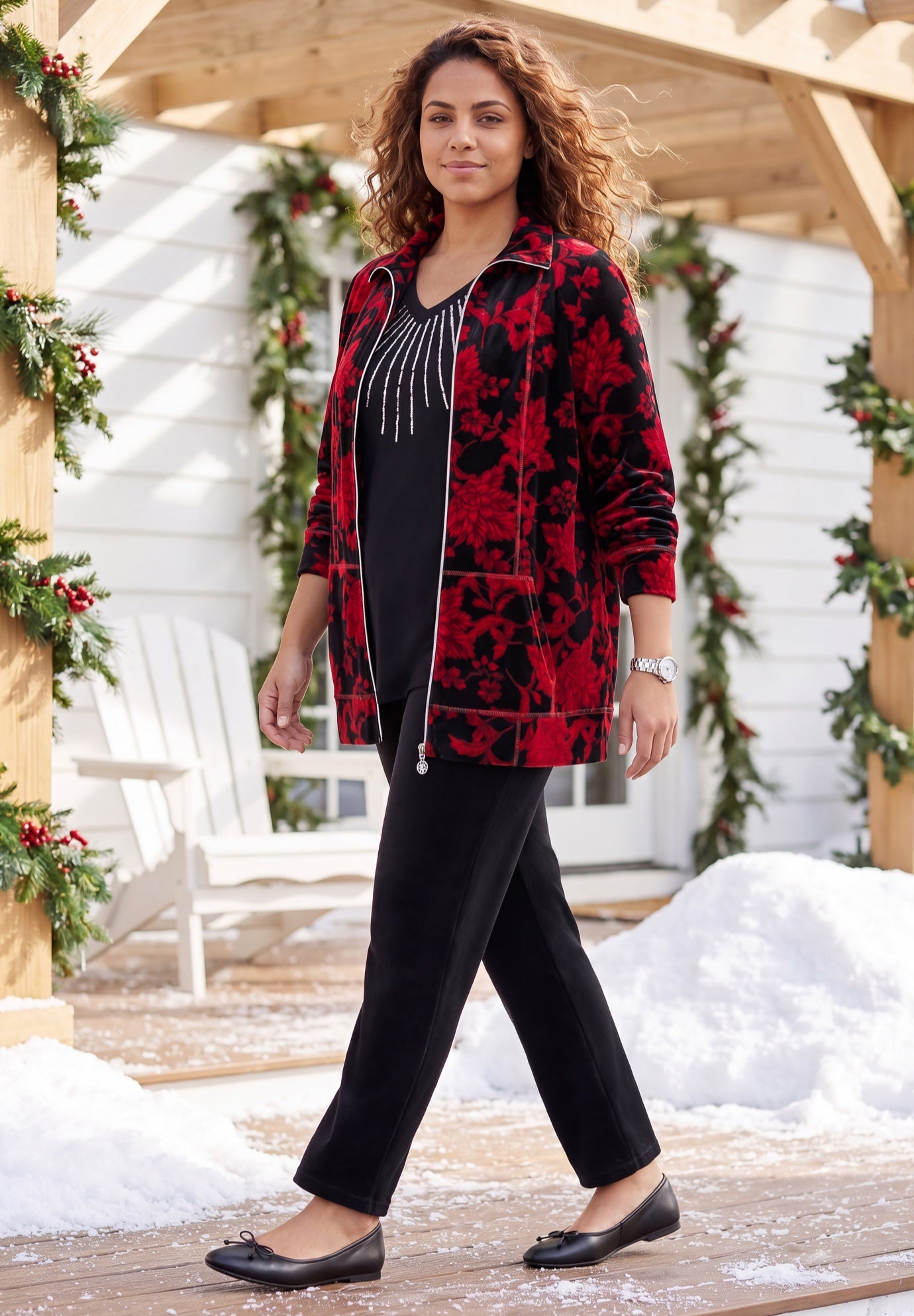 Cozy Velour Jacket image number 2