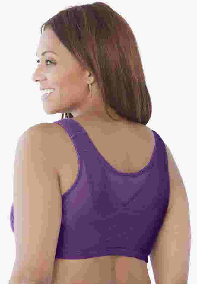 Front Close Wireless Posture Bra image number 4