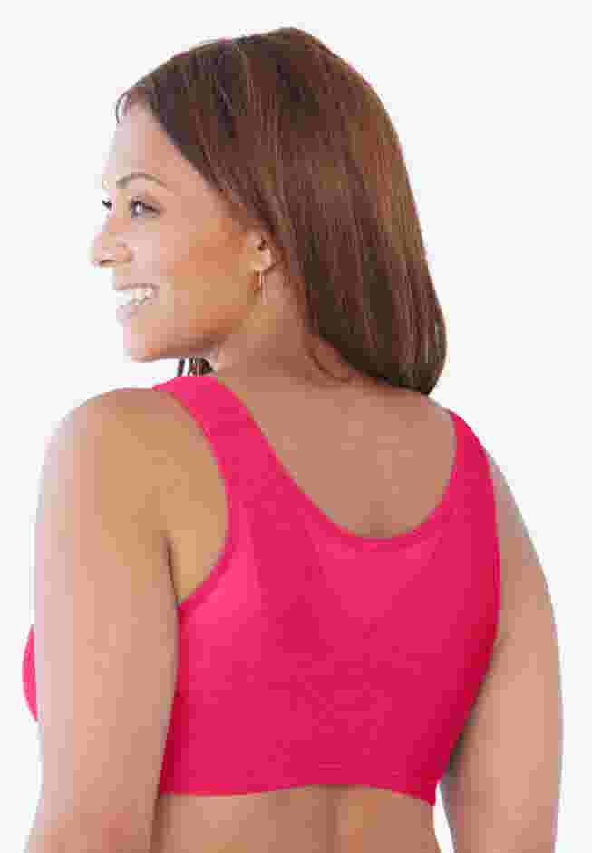 Front Close Wireless Posture Bra image number 1