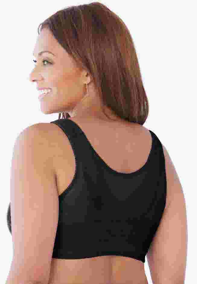 Front Close Wireless Posture Bra image number 1