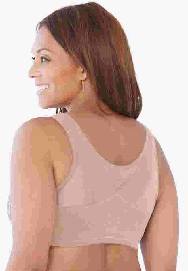 Front Close Wireless Posture Bra image number 1