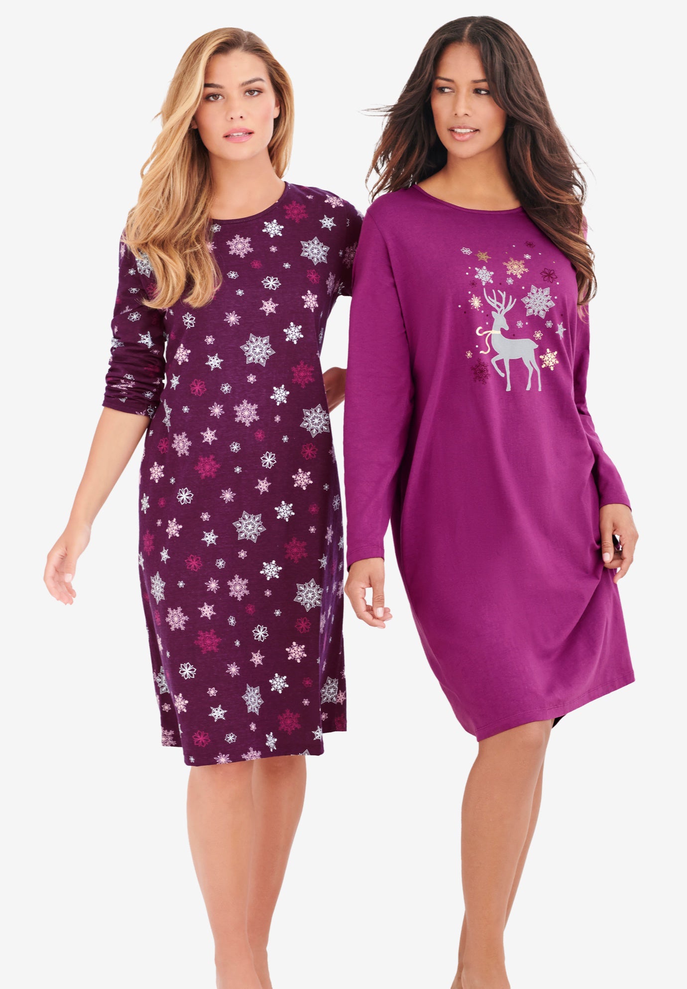 2-Pack Long-Sleeve Sleepshirt image number 0