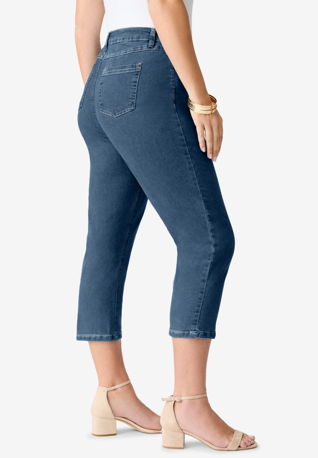 Plus Size 24/7 Stretch Capri Jean image number 2