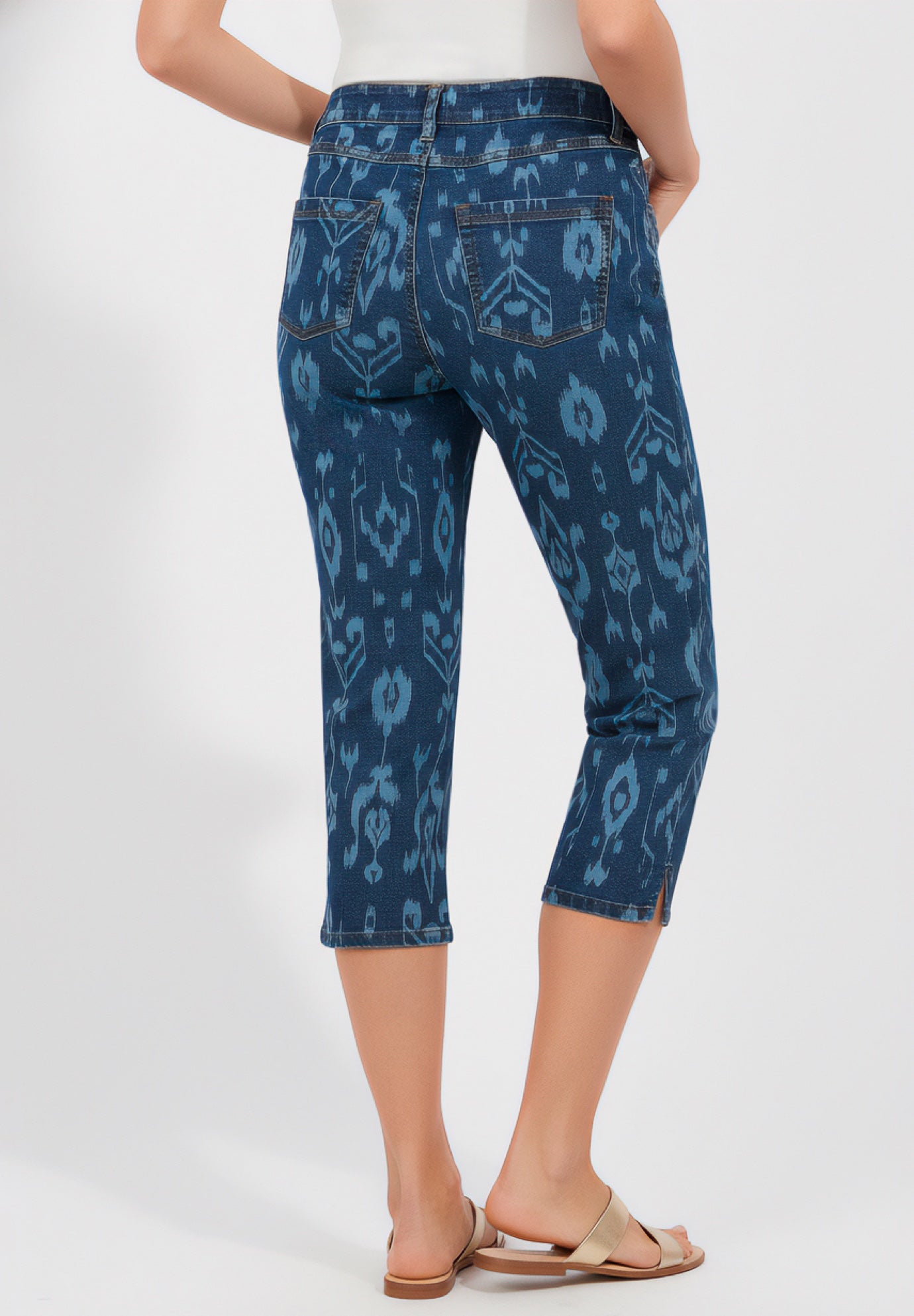 Plus Size 24/7 Stretch Capri Jean image number 2