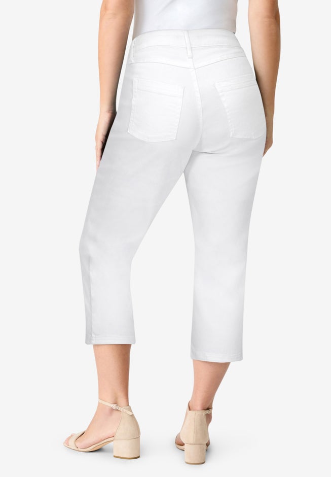 Plus Size Perfect Fit Stretch Capri Jean image number 2