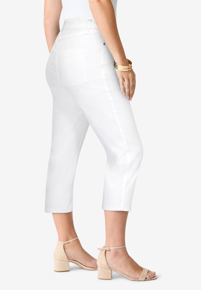Plus Size Perfect Fit Stretch Capri Jean image number 3