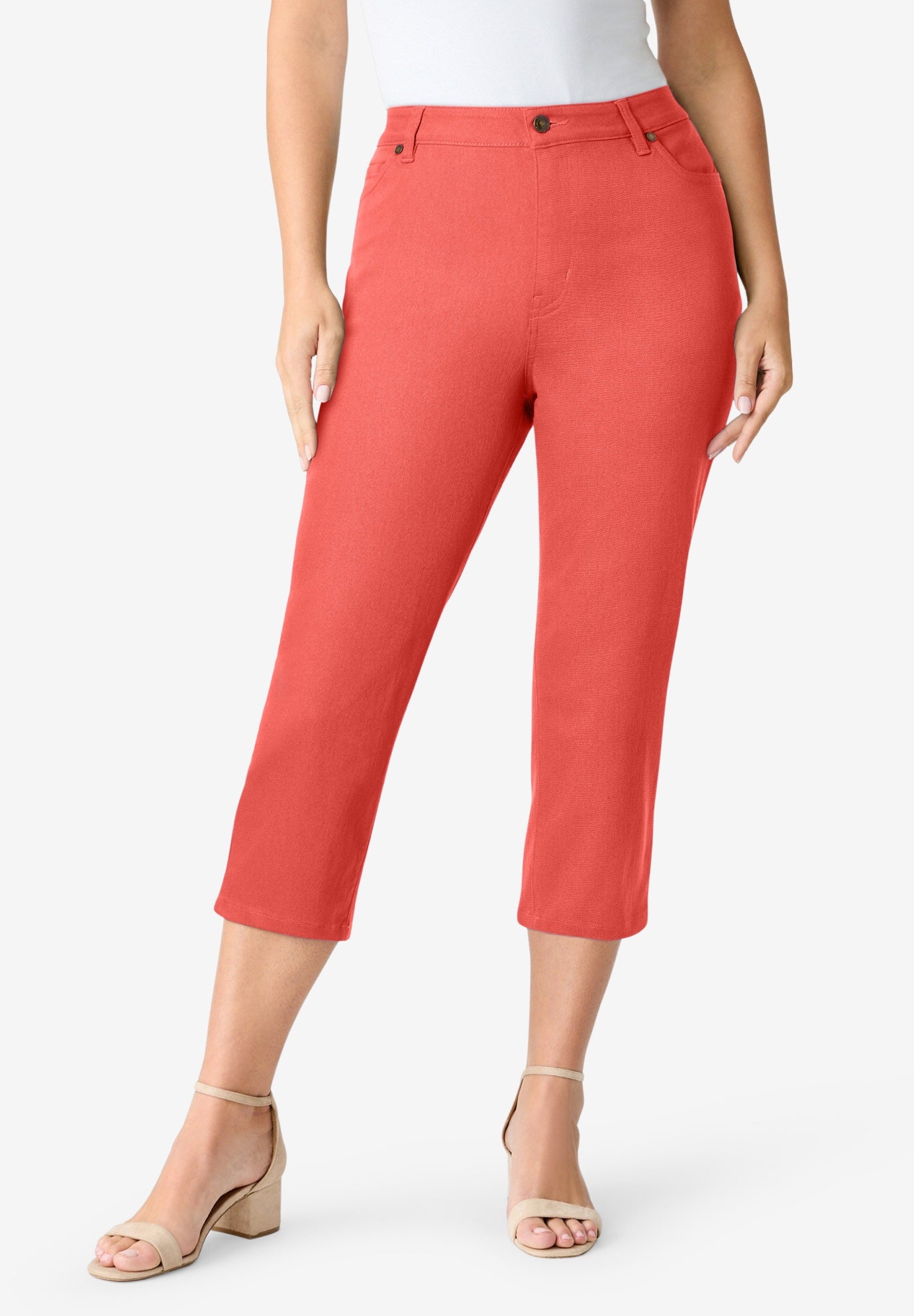 Plus Size 24/7 Stretch Capri Jean image number 0