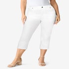 Plus Size Perfect Fit Stretch Capri Jean image number null