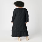 Plus-Size 2 piece Long Sleeve Beaded Georgette Gown Set with Detachable Jacket image number null