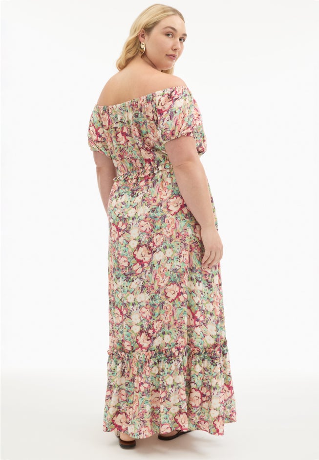 Off-the-Shoulder Maxi Dress image number null