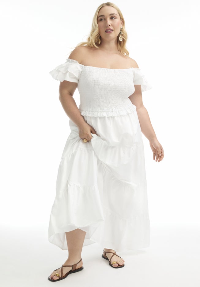 Smocked Tiered Maxi Dress image number 0