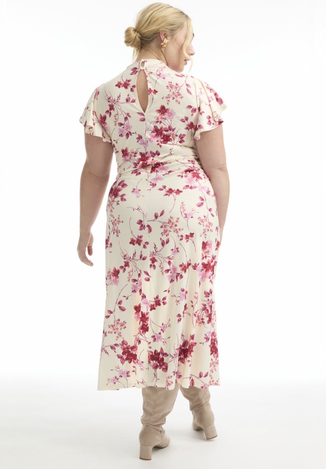 Gathered Front Midi Dress image number 1