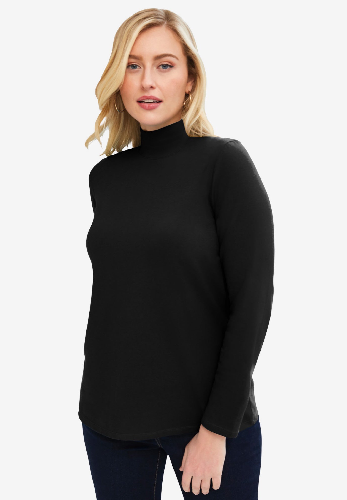 Long Sleeve Mockneck Tee image number 0