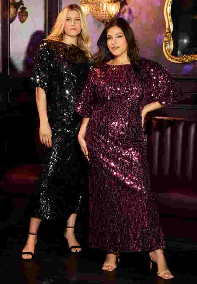 Sequin Midi Dress image number 0