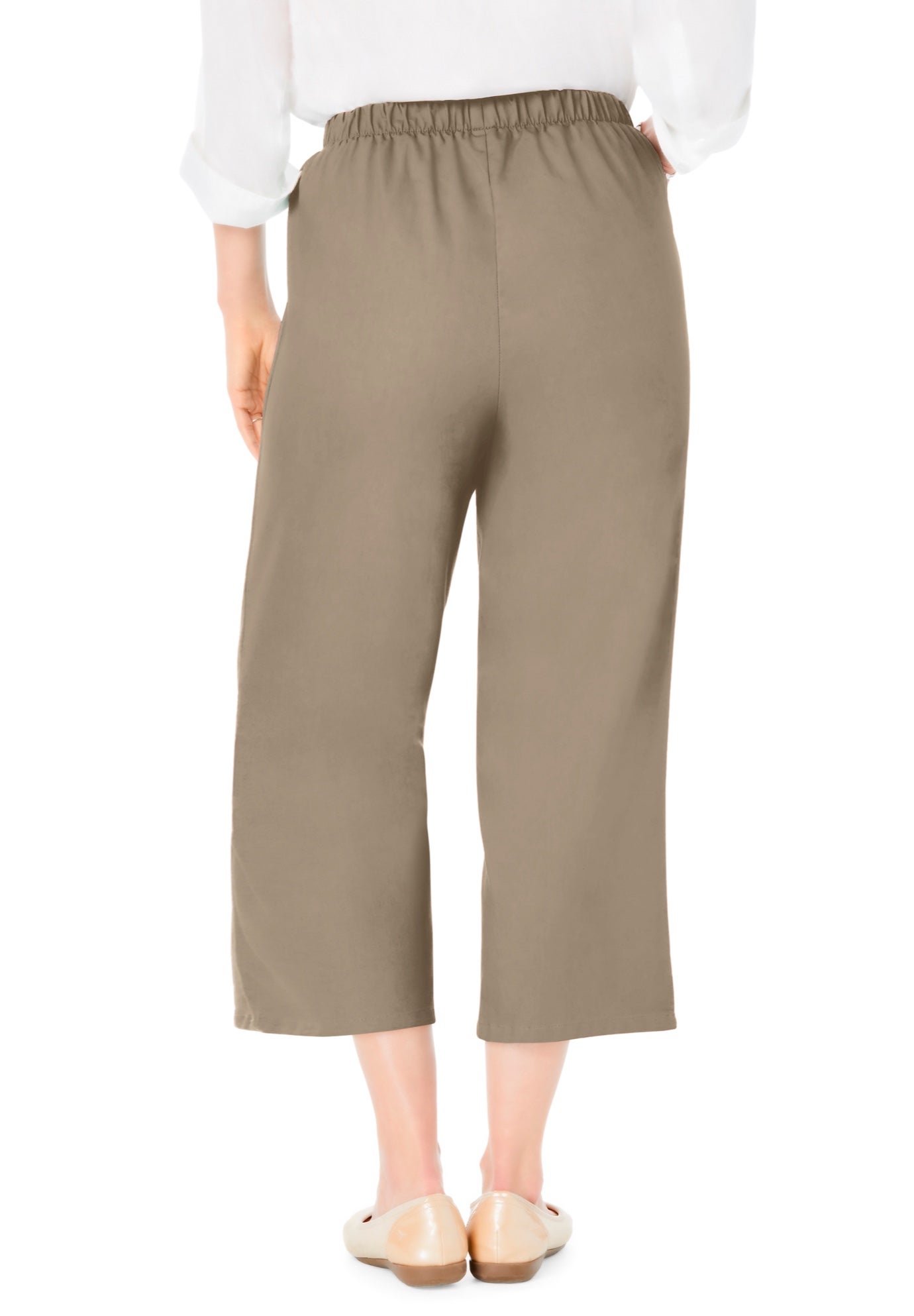 Fineline Stretch Denim Pull-On Capri Jeans image number 1