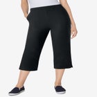 Fineline Stretch Denim Pull-On Capri Jeans image number null
