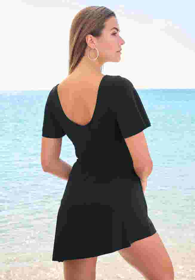 Asymmetric Flowy One-Piece image number 1
