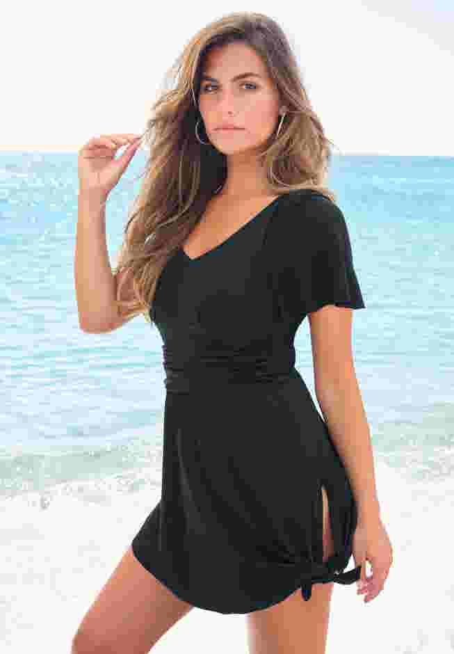 Asymmetric Flowy One-Piece image number 3