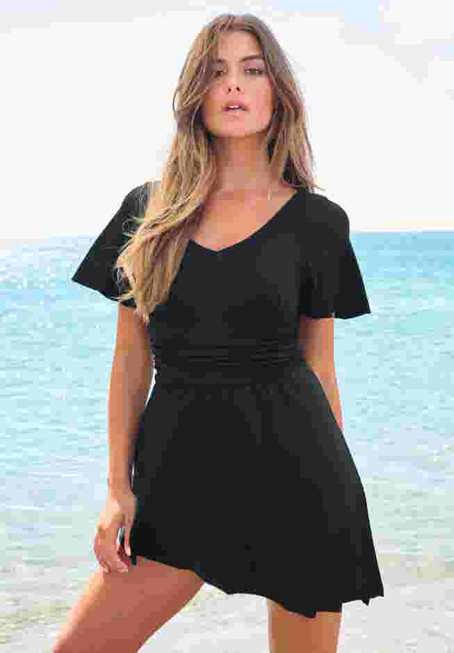 Asymmetric Flowy One-Piece image number 0