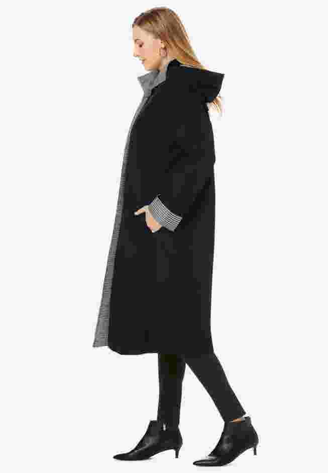 Contrast Hood Raincoat image number 2