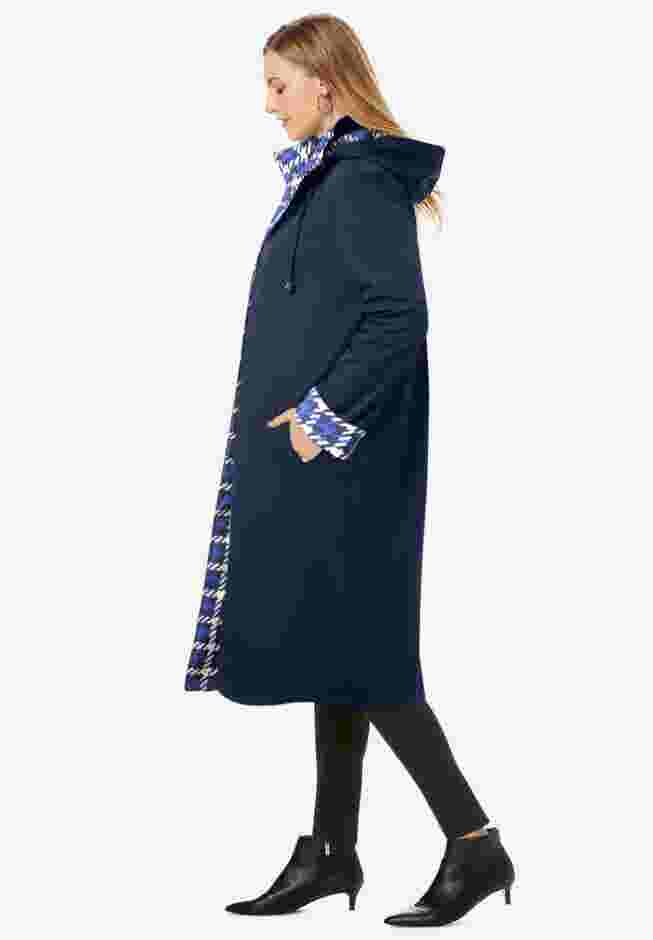 Contrast Hood Raincoat image number 2