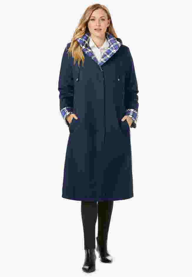 Contrast Hood Raincoat image number 0