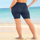 High-Waist No-Slip Swim Bike Short image number null