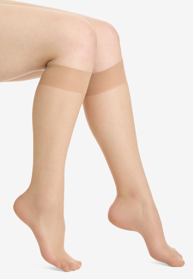 3-Pack Sheer Knee-High Socks  image number 1