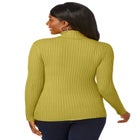 Ribbed Cotton Turtleneck Sweater image number null