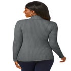 Ribbed Cotton Turtleneck Sweater image number null