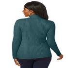 Ribbed Cotton Turtleneck Sweater image number null