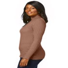 Ribbed Cotton Turtleneck Sweater image number null